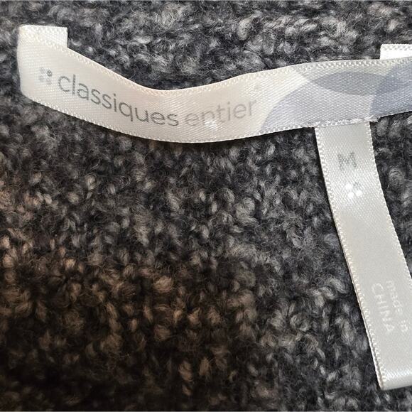 Classiques‎ Entier Cashmere Wool Blend Women's Grey Button-Up Cardigan Jacket M - Picture 6 of 6